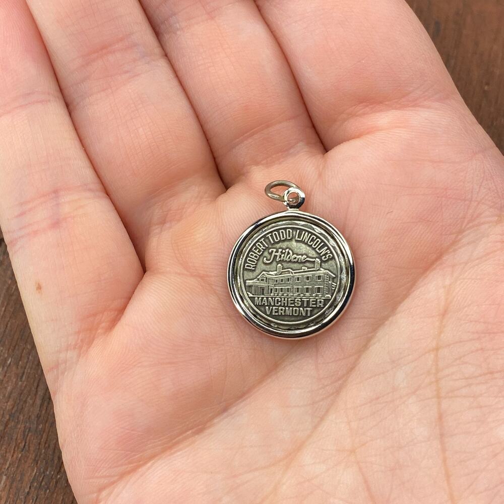 Vintage Bruce 925 Sterling Silver "Robert Todd Lincoln Hildene" Pendant Charm